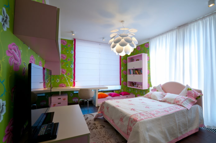 stretched ceiling in a children's room