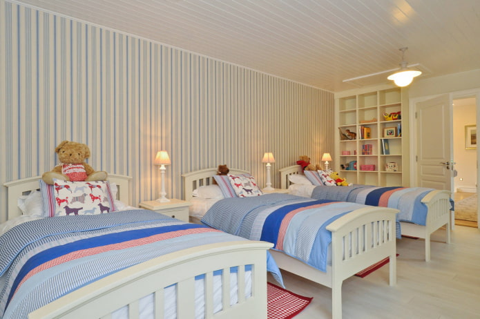plastic panels in the interior of the children's room