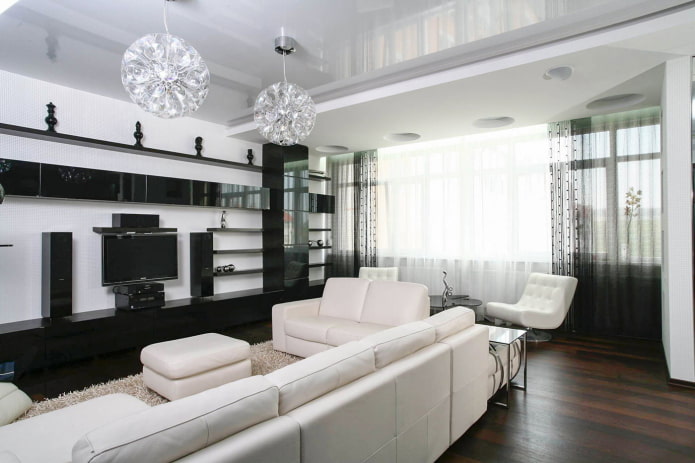 white ceiling structure in the hall