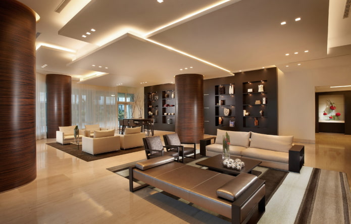 geometric ceiling structure