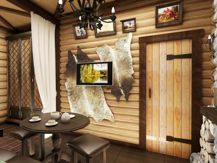 hunting style dressing room