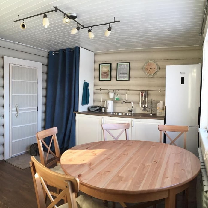 kitchen in the changing room