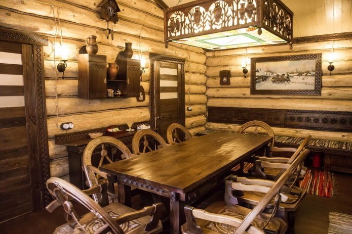 dressing room in Russian style