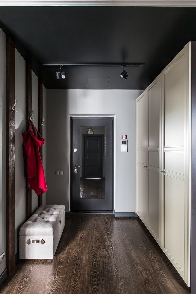 Mirror in the entrance door