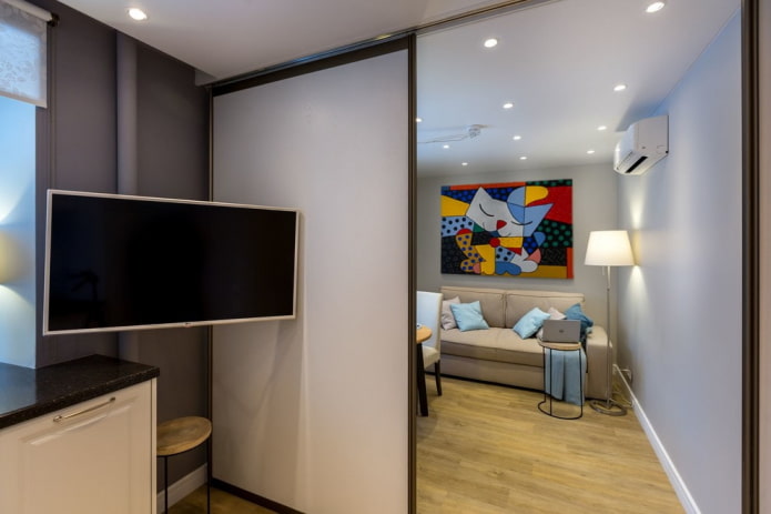 TV, partition, living room