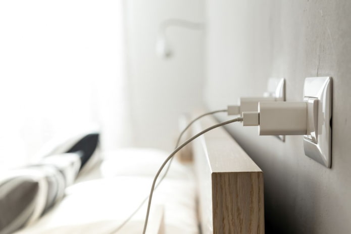 Charger in the socket