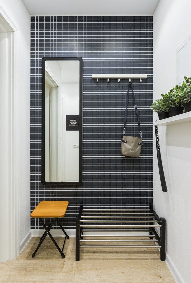 arrangement of the hallway in a Khrushchev apartment