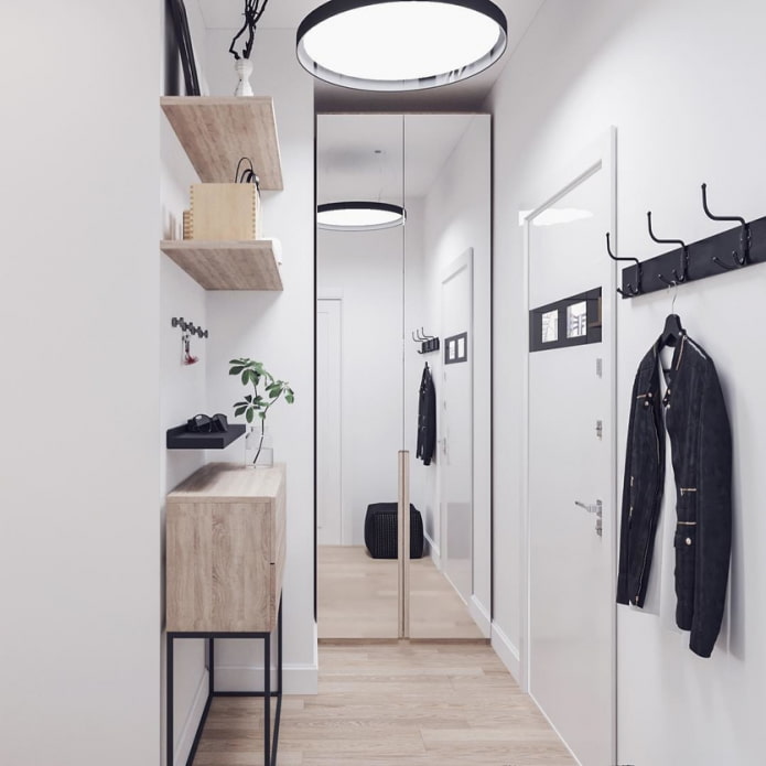 modern style in the hallway
