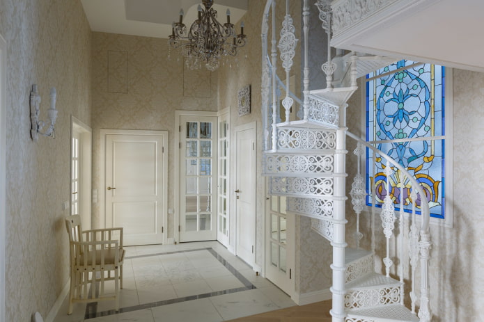 classical design hallway in the house