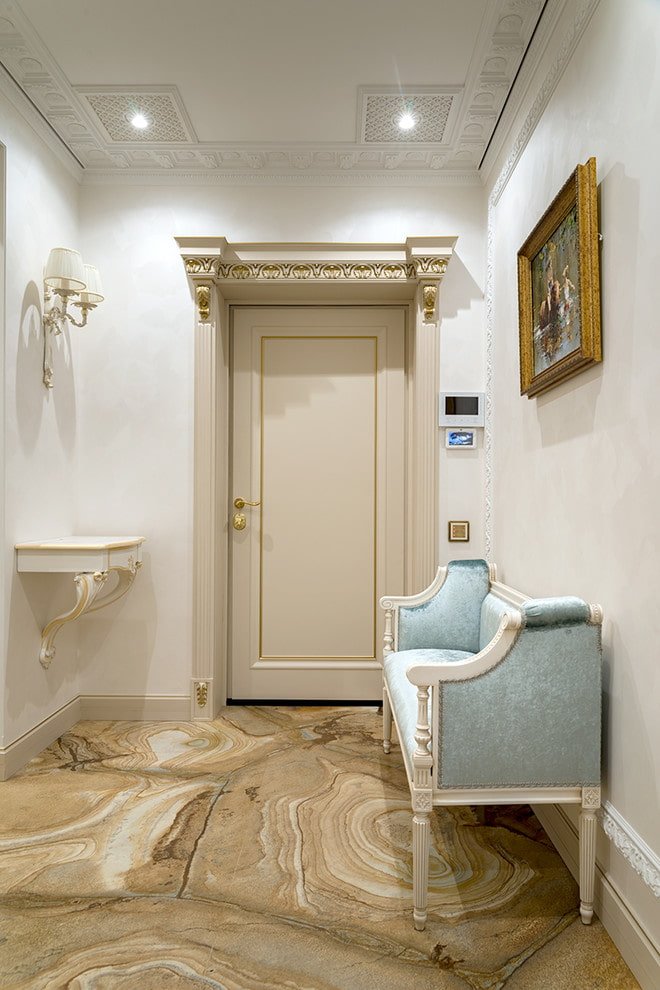 small hallway in classic style