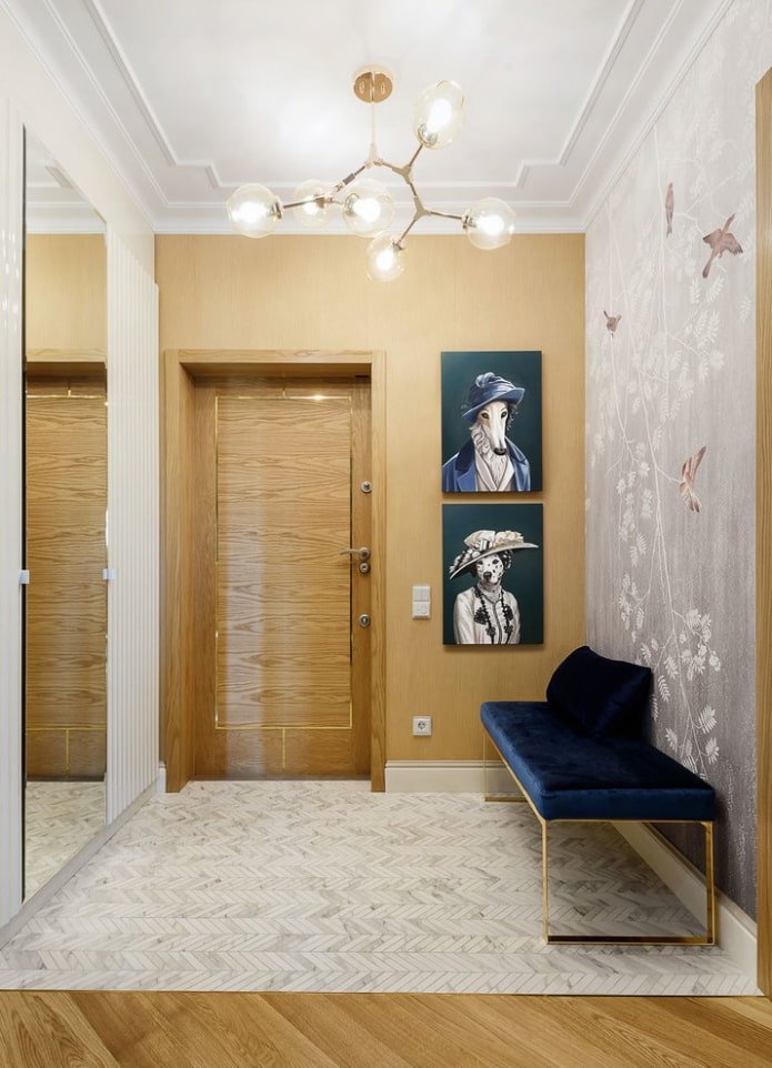 hallway interior in neoclassical style