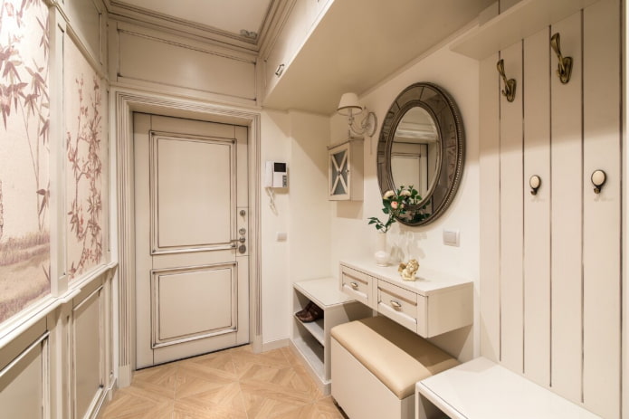 hallway in rustic style