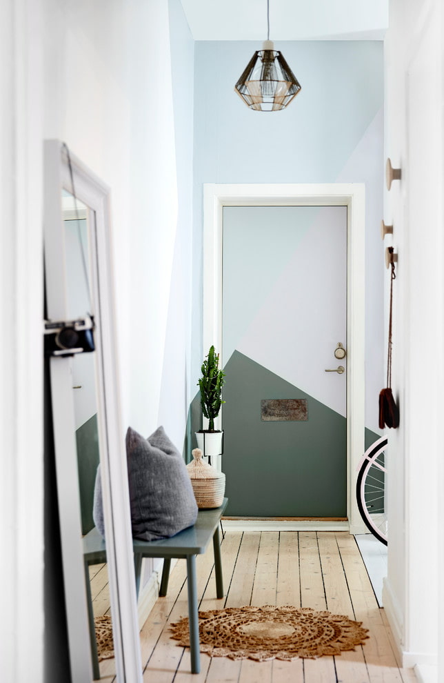 Scandinavian style hallway decoration