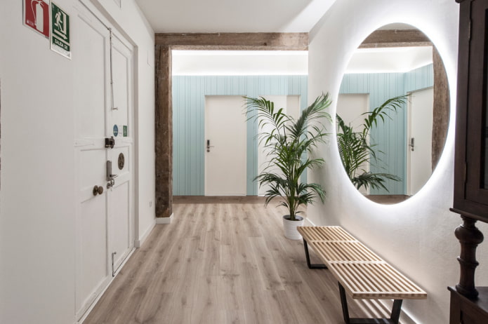 Scandinavian style hallway decoration