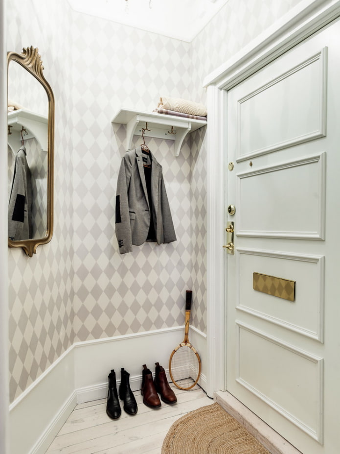 small scandinavian hallway design