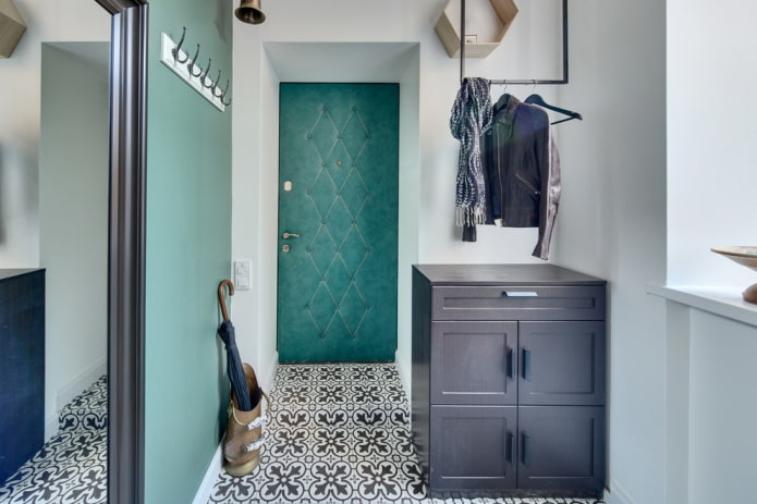 Scandinavian style hallway with bright details