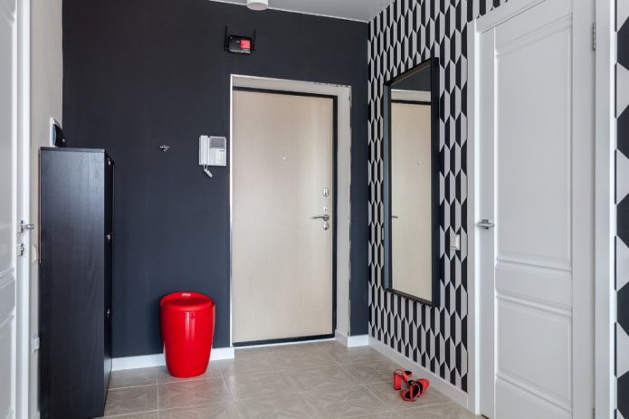 Scandinavian style hallway with bright details