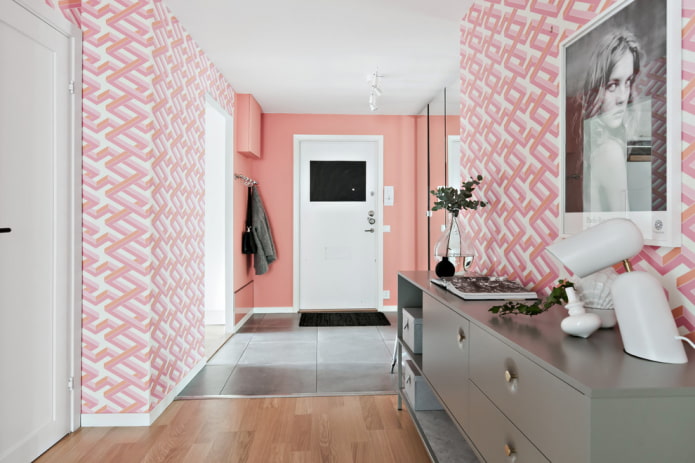 Scandinavian style hallway with bright details