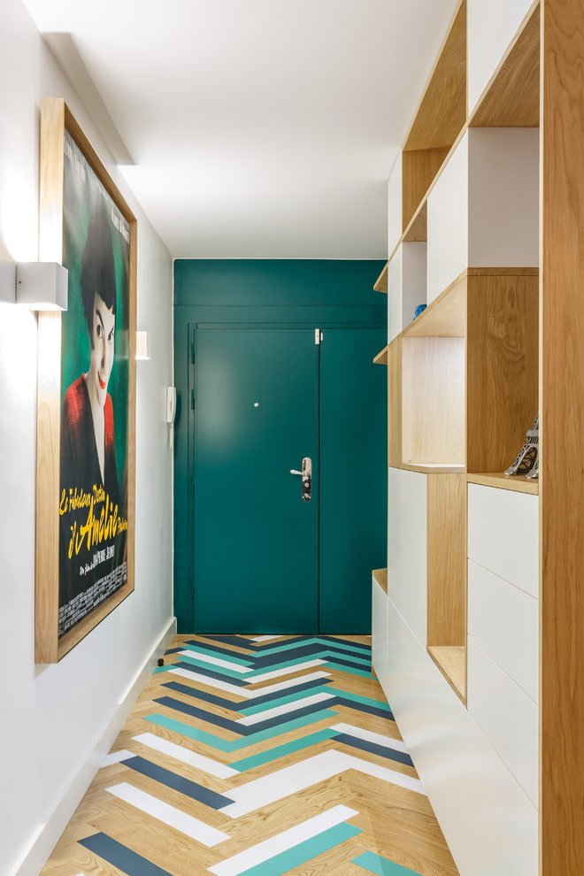 Scandinavian style hallway decoration
