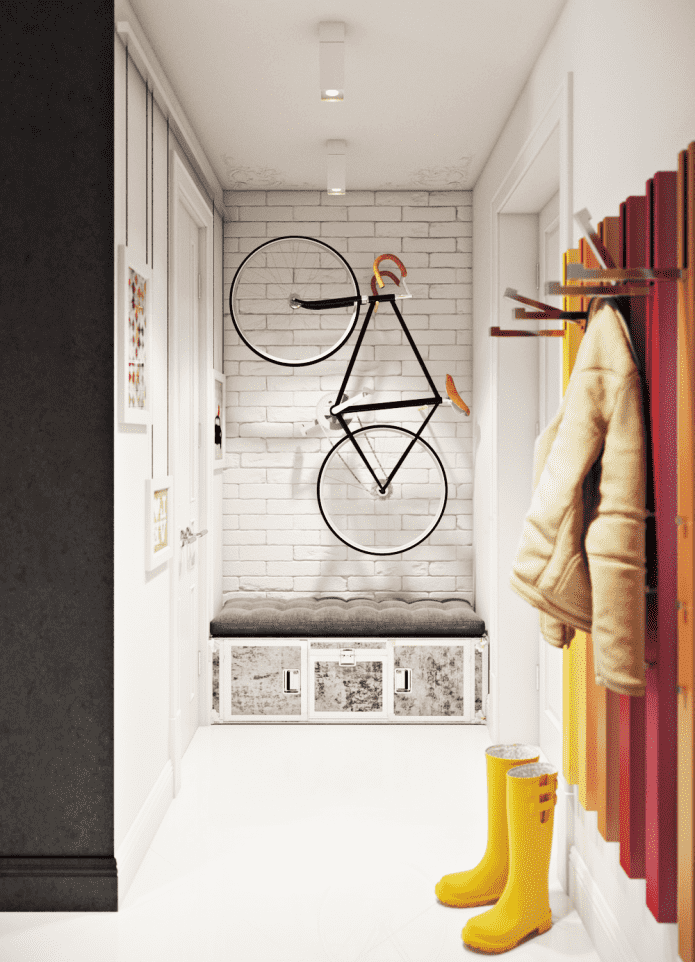 Scandinavian hallway interior design