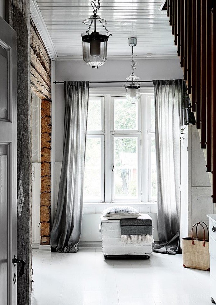 Scandinavian hallway interior design