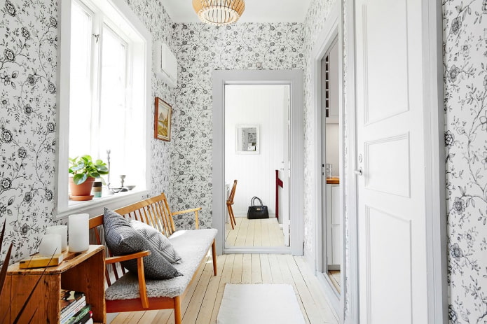 Scandinavian hallway interior design
