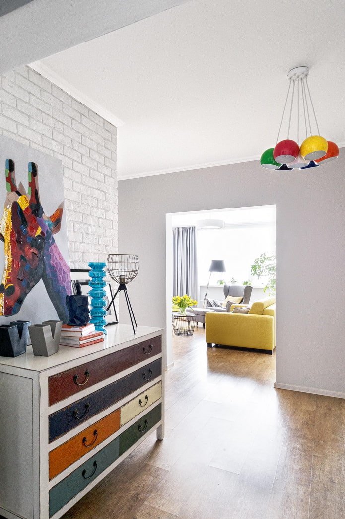 Hallway with Pop Art Elements
