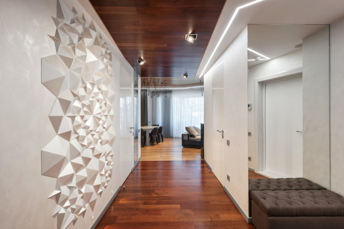 high-tech hallway decoration