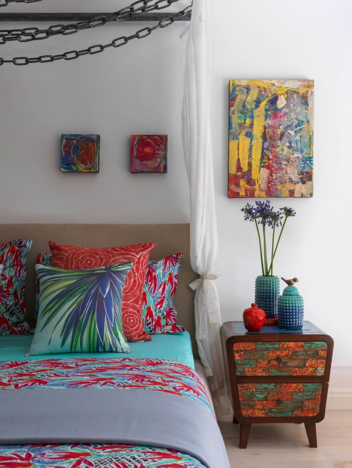 Colored nightstand