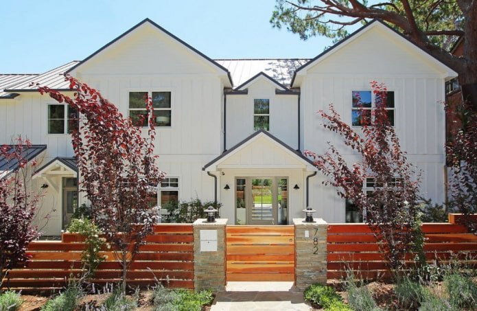 White facade