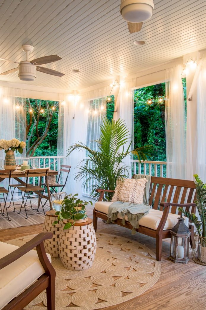 cozy veranda near the house