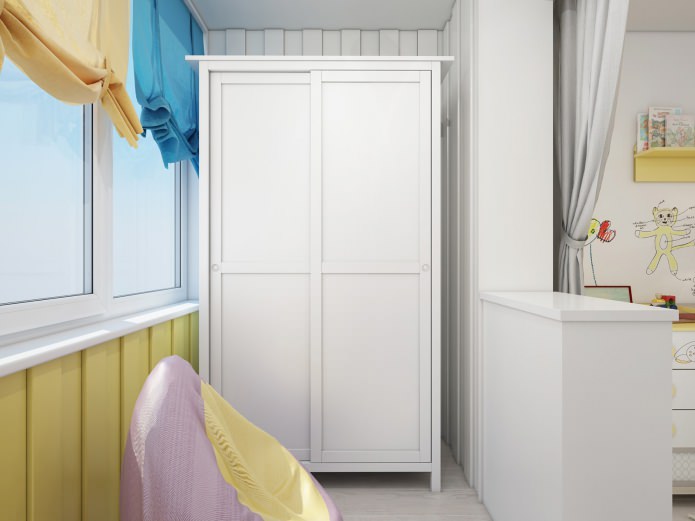 children's room combined with a loggia