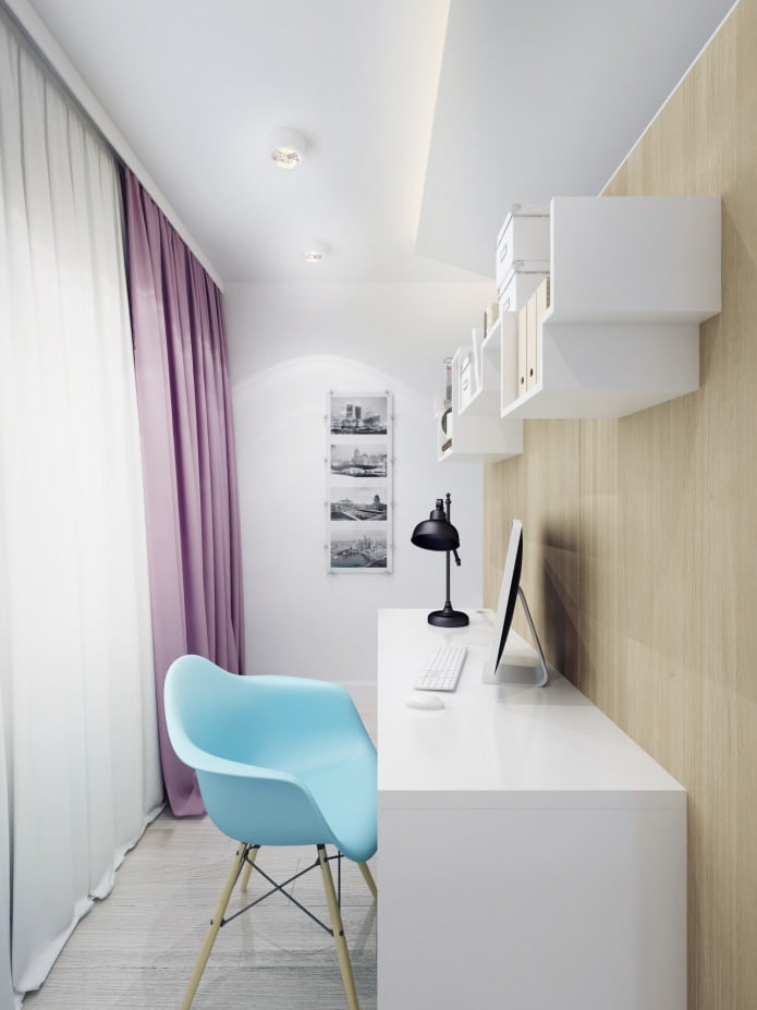 workplace in the bedroom
