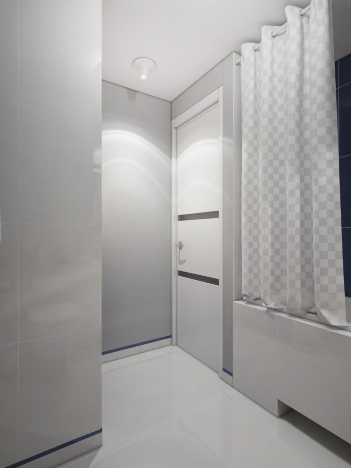 interior of a bathroom combined with a toilet