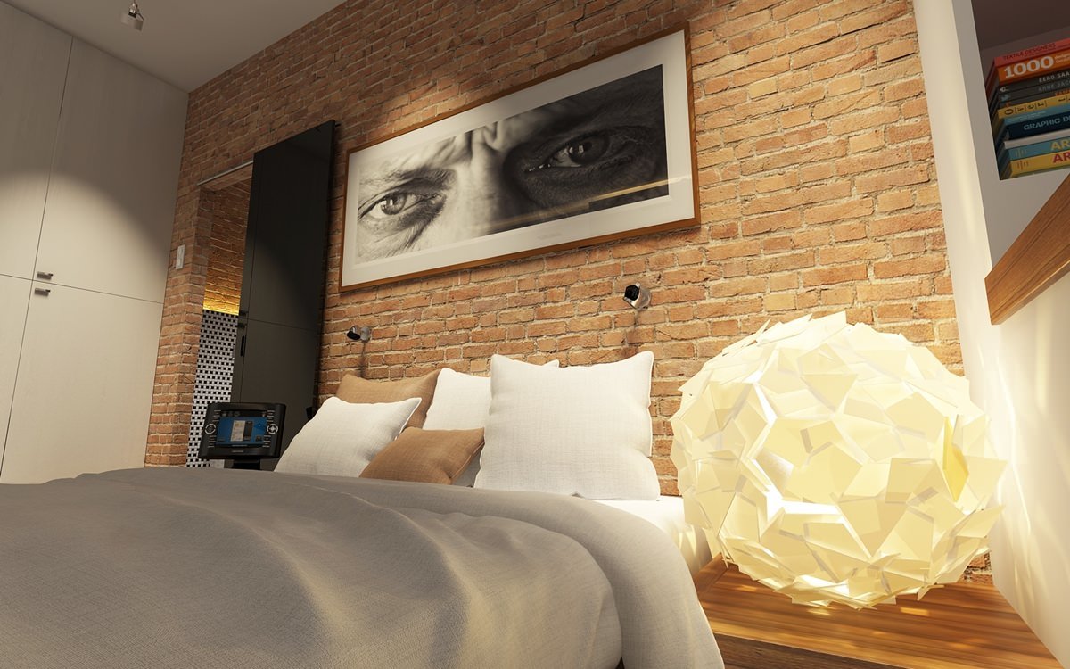 bedroom in the studio