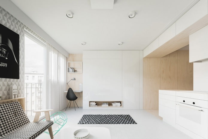 small studio apartment of 20 sq. m.