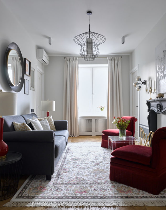 two doors in the living room