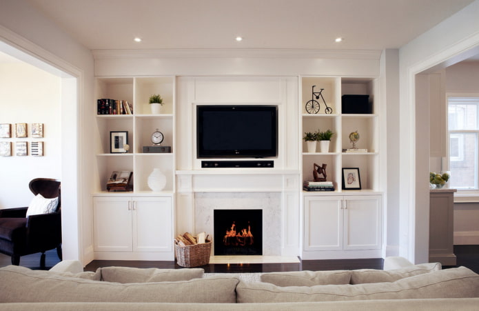 a walk-through hall in the house