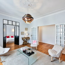 How to arrange a walk-through living room? -5