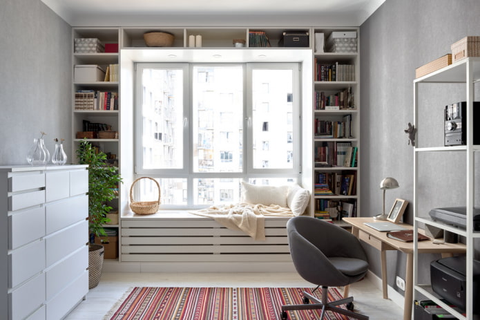 Library in the bedroom