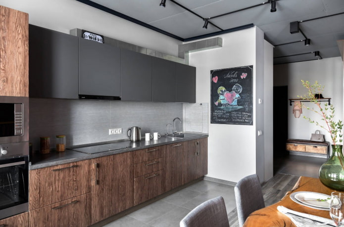 standard straight kitchen