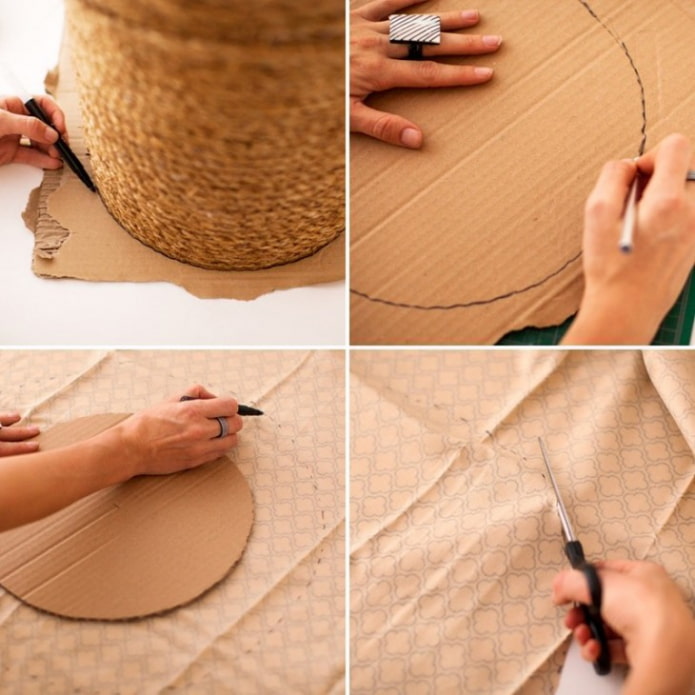 DIY pouf