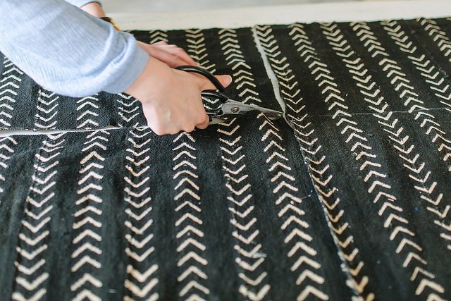 cut the fabric