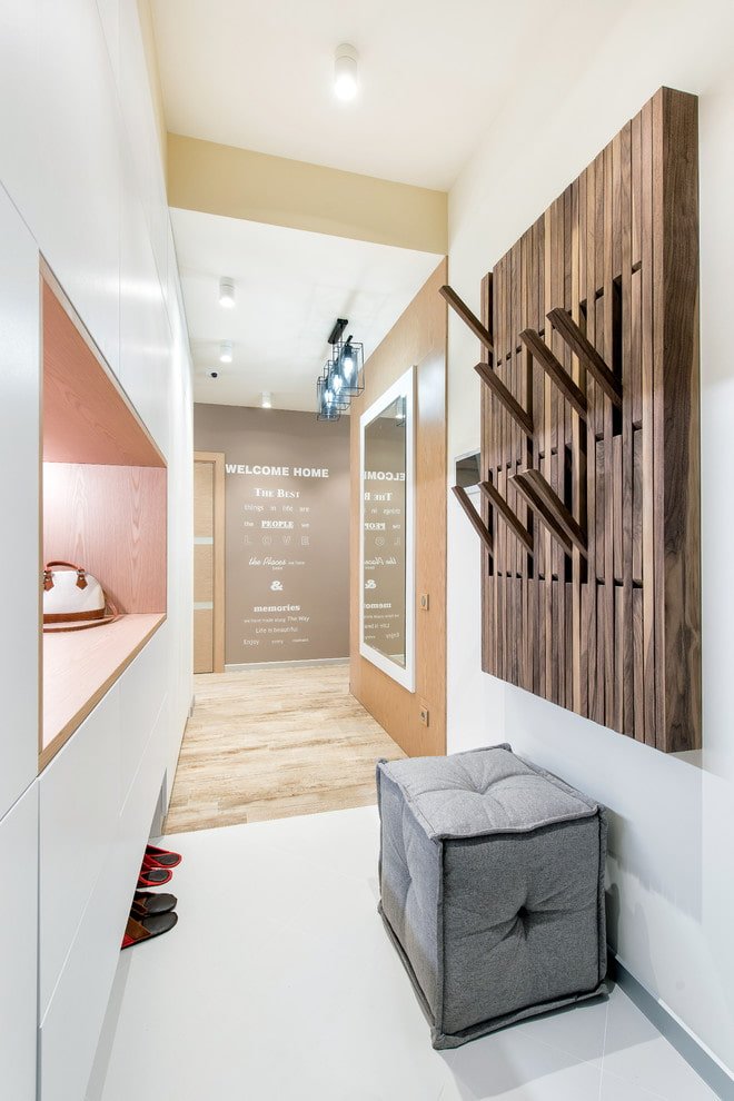 pouf in the hallway interior
