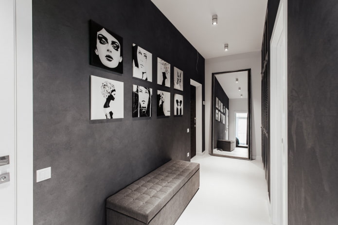 pouf in the interior of the hallway