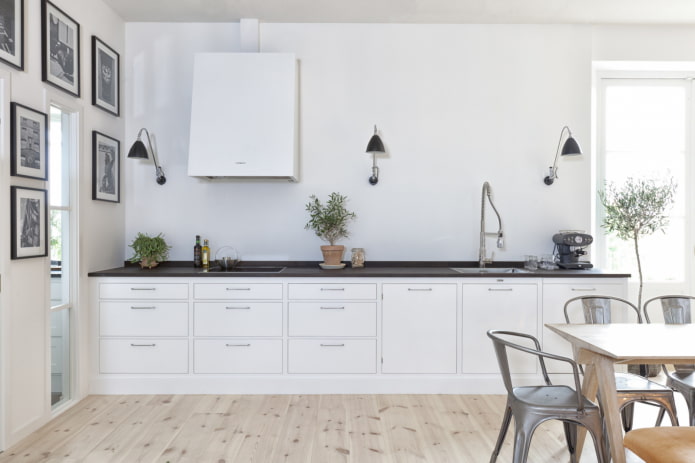 sconces in the kitchen