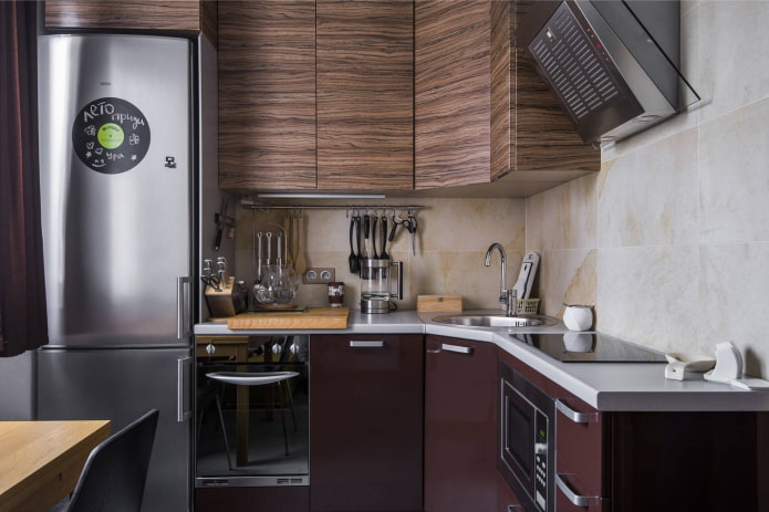 small L-shaped kitchen