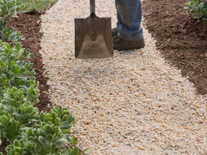 arranging a path between the beds