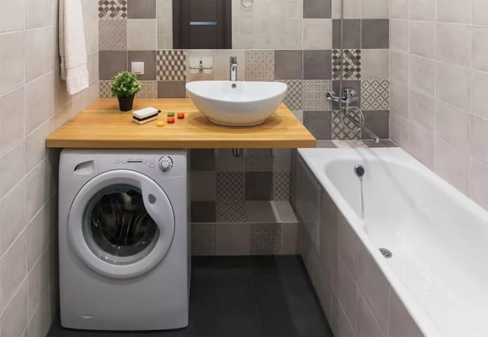 washing machine under the sink
