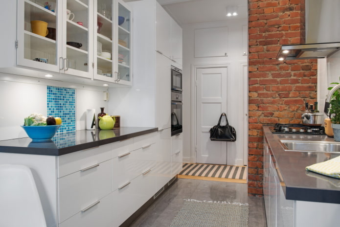 furniture arrangement in the kitchen